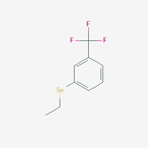 molecular formula C9H9F3Se B14678733 1-(Ethylselanyl)-3-(trifluoromethyl)benzene CAS No. 37773-36-7