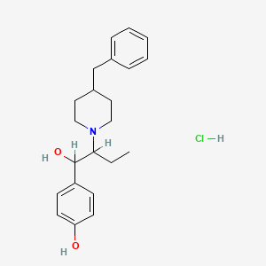 4-Benzyl-beta-ethyl-alpha-(4-hydroxyphenyl)-1-piperidineethanol hydrochloride