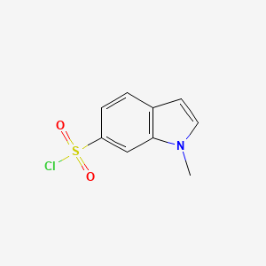 molecular formula C9H8ClNO2S B1467875 1-Methyl-1H-indole-6-sulfonyl chloride CAS No. 1041469-95-7