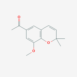 1-(8-Methoxy-2,2-dimethyl-2H-1-benzopyran-6-yl)ethan-1-one