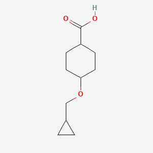 B1467878 4-[(Cyclopropylmethyl)oxy]cyclohexanecarboxylic acid CAS No. 1134198-04-1