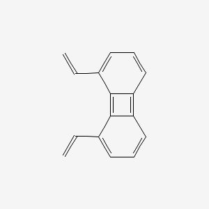 molecular formula C16H12 B14678828 Biphenylene, 1,8-diethenyl- CAS No. 36230-21-4