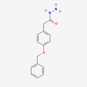 molecular formula C15H16N2O2 B1467883 (4-Benzyloxy-phenyl)-acetic acid hydrazide CAS No. 1013645-69-6