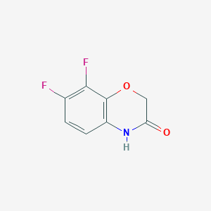 molecular formula C8H5F2NO2 B1467884 7,8-Difluoro-2H-benzo[b][1,4]oxazin-3(4H)-one CAS No. 560082-52-2