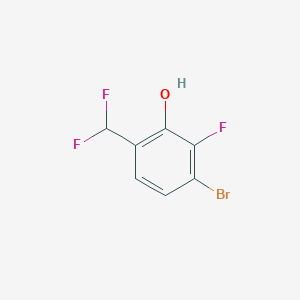 3-Bromo-6-(difluoromethyl)-2-fluorophenol