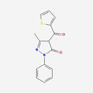 5-Methyl-2-phenyl-4-(thiophene-2-carbonyl)-2,4-dihydro-3H-pyrazol-3-one