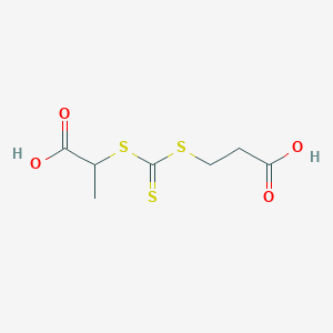 molecular formula C7H10O4S3 B1467887 2-(2-Carboxyethylsulfanylthiocarbonylsulfanyl)propionic acid CAS No. 870451-09-5