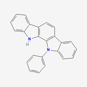 molecular formula C24H16N2 B1467890 11-Phenyl-11,12-dihydroindolo[2,3-a]carbazole CAS No. 1024598-06-8