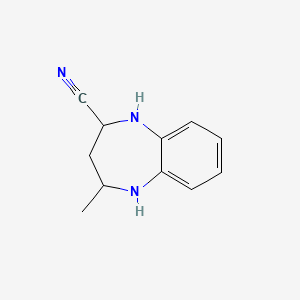 4-Methyl-2,3,4,5-tetrahydro-1h-1,5-benzodiazepine-2-carbonitrile