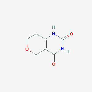 molecular formula C7H8N2O3 B1467894 7,8-Dihydro-1H-pyrano[4,3-D]pyrimidine-2,4(3H,5H)-dione CAS No. 1478126-83-8