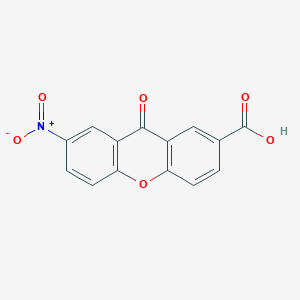 molecular formula C14H7NO6 B14678950 7-Nitro-9-oxoxanthene-2-carboxylic acid CAS No. 33413-99-9