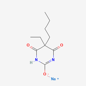 molecular formula C10H15N2NaO3 B14678978 Butethal sodium CAS No. 35763-44-1