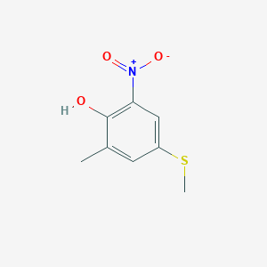 2-Methyl-4-(methylsulfanyl)-6-nitrophenol