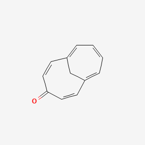 molecular formula C12H10O B14679002 Bicyclo[5.4.1]dodeca-1(11),2,5,7,9-pentaen-4-one (en) 