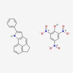 4-Phenyl-3-azatetracyclo[6.6.1.02,6.011,15]pentadeca-1(14),2(6),4,7,11(15),12-hexaene;2,4,6-trinitrophenol