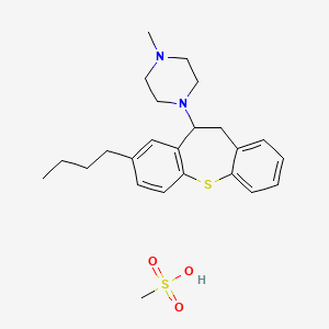 1-(3-butyl-5,6-dihydrobenzo[b][1]benzothiepin-5-yl)-4-methylpiperazine;methanesulfonic acid