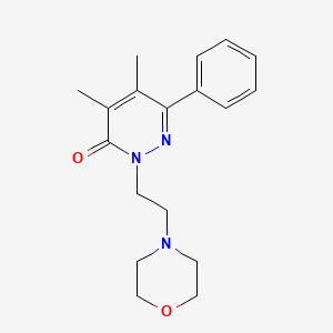 3(2H)-Pyridazinone, 4,5-dimethyl-2-(2-morpholinoethyl)-6-phenyl-