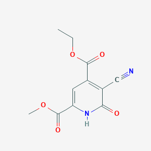 4-Ethyl 2-methyl 5-cyano-6-oxo-1,6-dihydropyridine-2,4-dicarboxylate