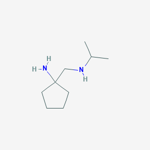 molecular formula C9H20N2 B1467902 1-{[(Propan-2-yl)amino]methyl}cyclopentan-1-amine CAS No. 1248937-90-7