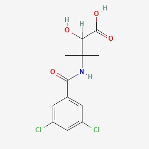 molecular formula C12H13Cl2NO4 B14679045 3-((3,5-Dichlorobenzoyl)amino)-2-hydroxy-3-methylbutanoic acid CAS No. 31110-42-6