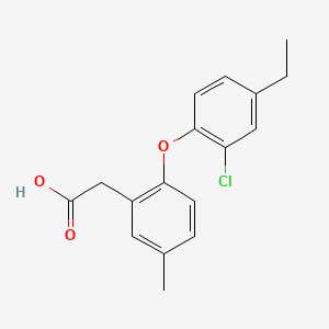 Acetic acid, (2-(2-chloro-4-ethylphenoxy)-5-methylphenyl)-