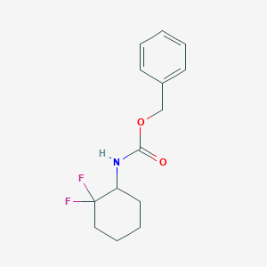 molecular formula C14H17F2NO2 B1467905 Benzyl (2,2-difluorocyclohexyl)carbamate CAS No. 939399-59-4