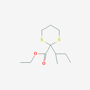 Ethyl 2-butan-2-yl-1,3-dithiane-2-carboxylate