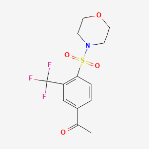 1-[4-(Morpholine-4-sulfonyl)-3-trifluoromethyl-phenyl]-ethanone