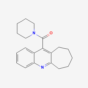 Piperidine, 1-((7,8,9,10-tetrahydro-6H-cyclohepta(b)quinolin-11-yl)carbonyl)-