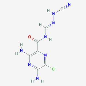 3,5-diamino-6-chloro-N-[(E)-(cyanohydrazinylidene)methyl]pyrazine-2-carboxamide