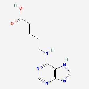 5-[(7H-Purin-6-yl)amino]pentanoic acid