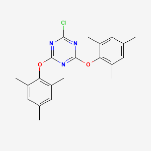 2-Chloro-4,6-bis(2,4,6-trimethylphenoxy)-1,3,5-triazine