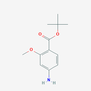 molecular formula C12H17NO3 B1467914 Tert-butyl 4-amino-2-methoxybenzoate CAS No. 1215074-48-8