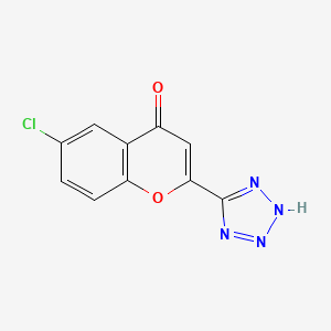 6-Chloro-2-(1H-tetrazol-5-yl)-4H-1-benzopyran-4-one