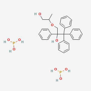 3-(1-Hydroxypropan-2-yloxy)-1,1,1,2-tetraphenylpropan-2-ol;phosphorous acid