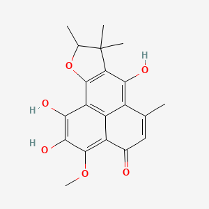 1,2,7-trihydroxy-3-methoxy-6,8,8,9-tetramethyl-9H-phenaleno[1,2-b]furan-4-one