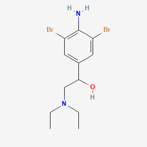 4-Amino-3,5-dibromo-alpha-((diethylamino)methyl)benzenemethanol