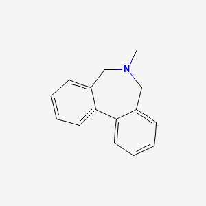 molecular formula C15H15N B14679197 6,7-Dihydro-6-methyl-5H-dibenz(c,e)azepine CAS No. 35232-96-3