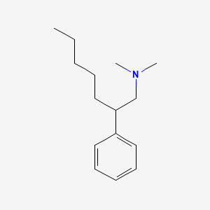 molecular formula C15H25N B14679204 N,N-Dimethyl-beta-pentylphenethylamine CAS No. 33132-89-7