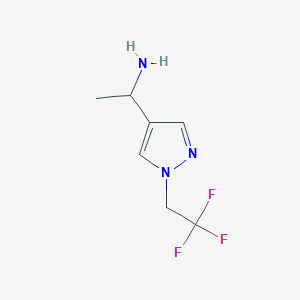 1-[1-(2,2,2-trifluoroethyl)-1H-pyrazol-4-yl]ethan-1-amine