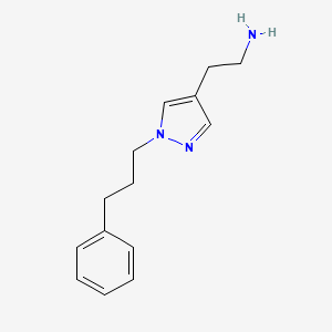 2-[1-(3-phenylpropyl)-1H-pyrazol-4-yl]ethan-1-amine