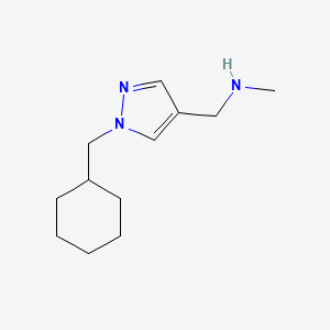 molecular formula C12H21N3 B1467923 {[1-(cyclohexylmethyl)-1H-pyrazol-4-yl]methyl}(methyl)amine CAS No. 1343611-36-8
