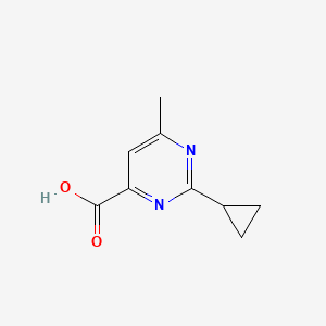 2-Cyclopropyl-6-methylpyrimidine-4-carboxylic acid