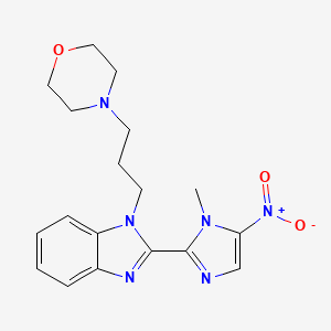 2-(1-Methyl-5-nitroimidazol-2-yl)-1-(3-morpholinopropyl)benzimidazole