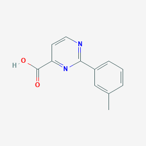 molecular formula C12H10N2O2 B1467927 2-(3-Methylphenyl)pyrimidine-4-carboxylic acid CAS No. 1215561-98-0