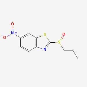 6-Nitro-2-(propane-1-sulfinyl)-1,3-benzothiazole