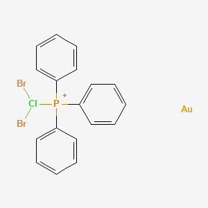 (Dibromo-lambda3-chloranyl)-triphenylphosphanium;gold