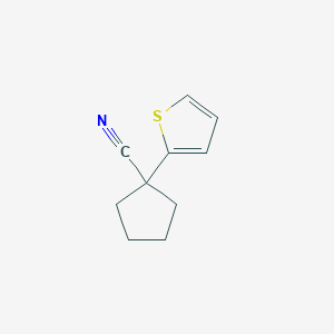 molecular formula C10H11NS B1467929 1-(2-噻吩基)环戊烷甲腈 CAS No. 59397-14-7