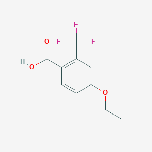 molecular formula C10H9F3O3 B1467932 4-Ethoxy-2-trifluoromethylbenzoic acid CAS No. 1340229-02-8