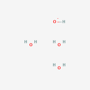 molecular formula H7O4- B14679330 Hydroxide;trihydrate CAS No. 34118-37-1